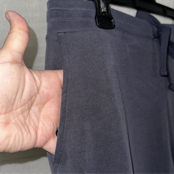 J.Jill M Pure Jill Indigo Blue Sand Washed Relaxed Fit Pull-on Drawstring Pants - Picture 8 of 15